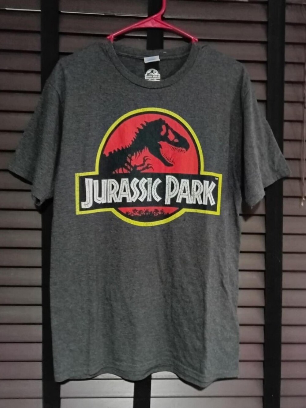 Jurassic Park Gray Logo Tee